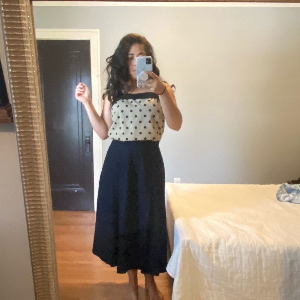 Vintage 2 piece 50’s inspired outfit wool skirt and shirt set